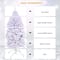 Costway 9ft. Unlit White Pine Artificial Christmas Tree